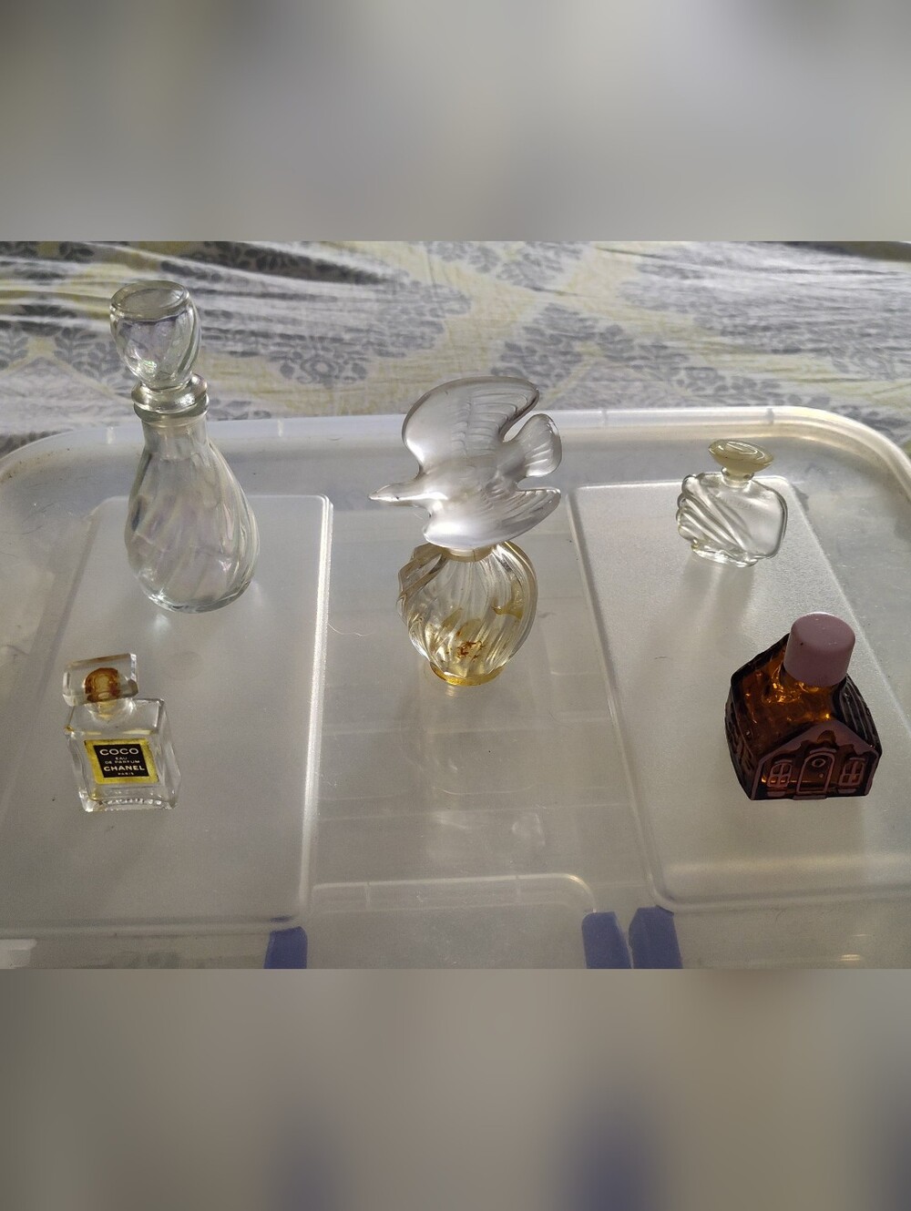 5 Vintage "Empty" Perfume Bottles